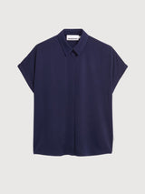 Blouse Larisaaana Tinted Navy Woman | Armedangels