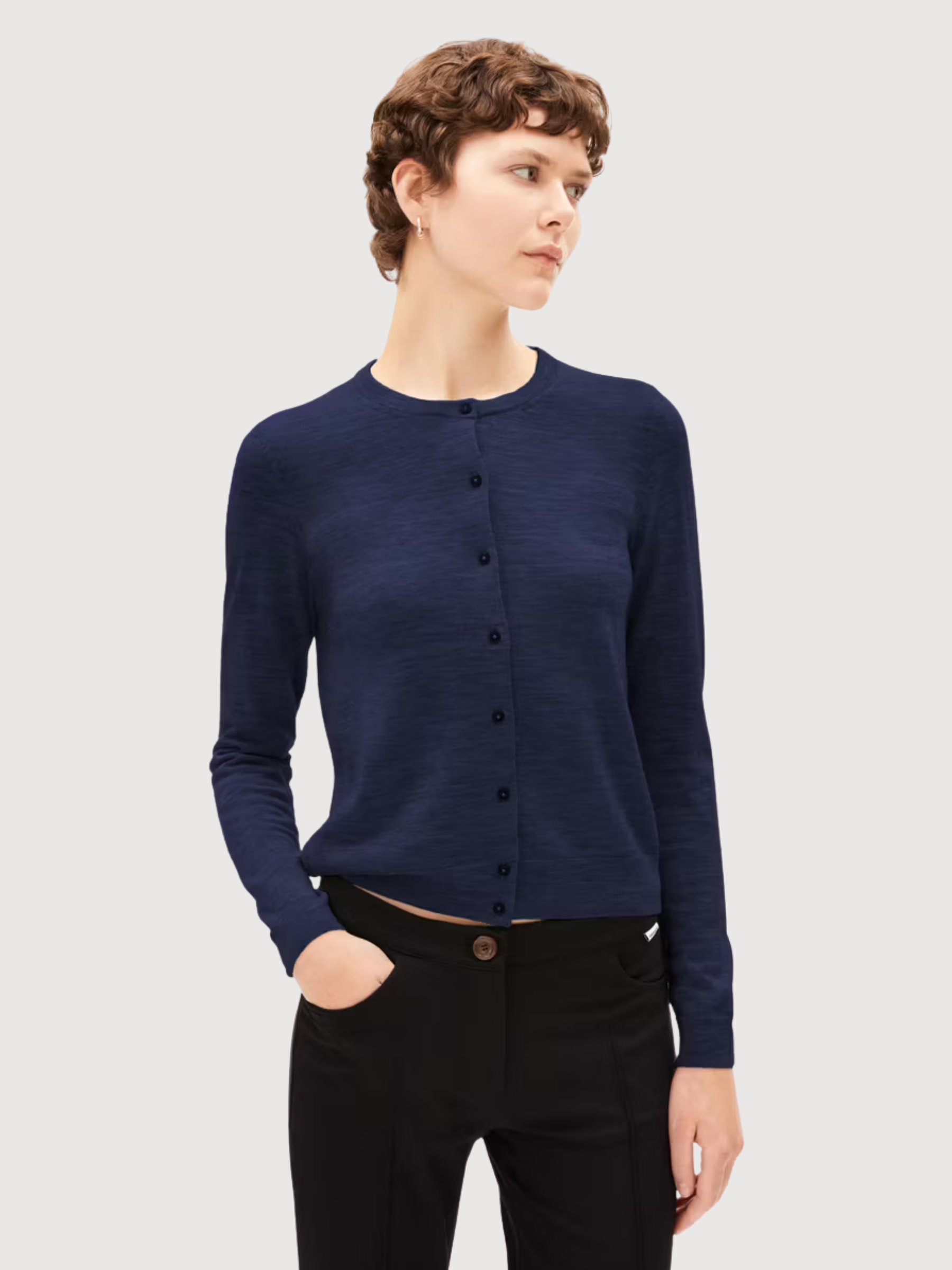 Cardigan Ophaliaa Merino Tinted Navy | Armedangels