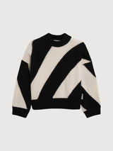 Sadnaa Stripes Oatmilk-black Sweater | Armedangels