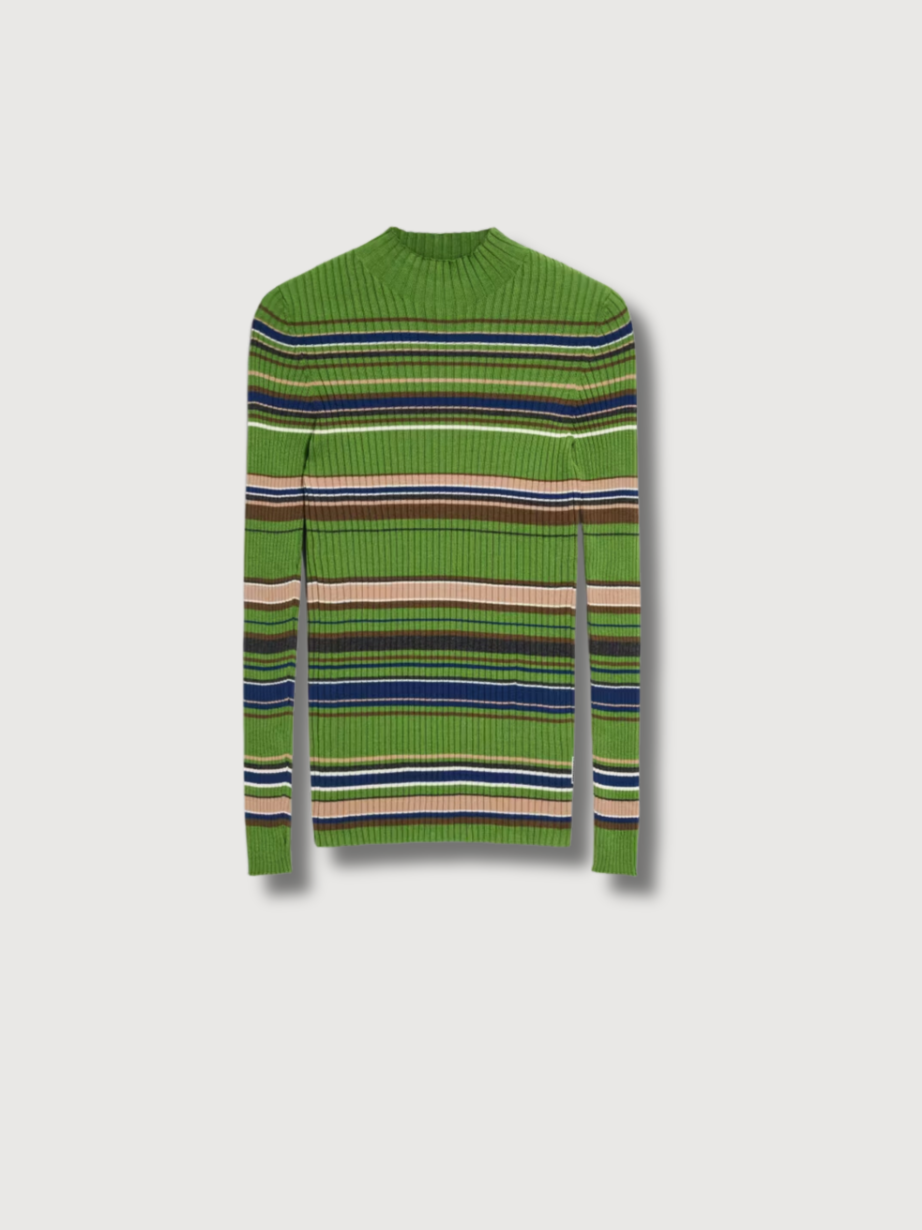 Alaania New Stripes Ivy Green Longsleeve | Armedangels