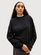 Alizaa Wäsche schwarzer Sweatshirt Frau | Armedangels