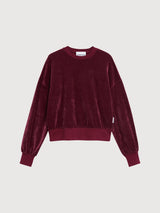 Ledianaa Sweatshirt Cranberry | Armedangels