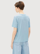 T-Shirt Lualaa Blue Glow Woman | Armedangels