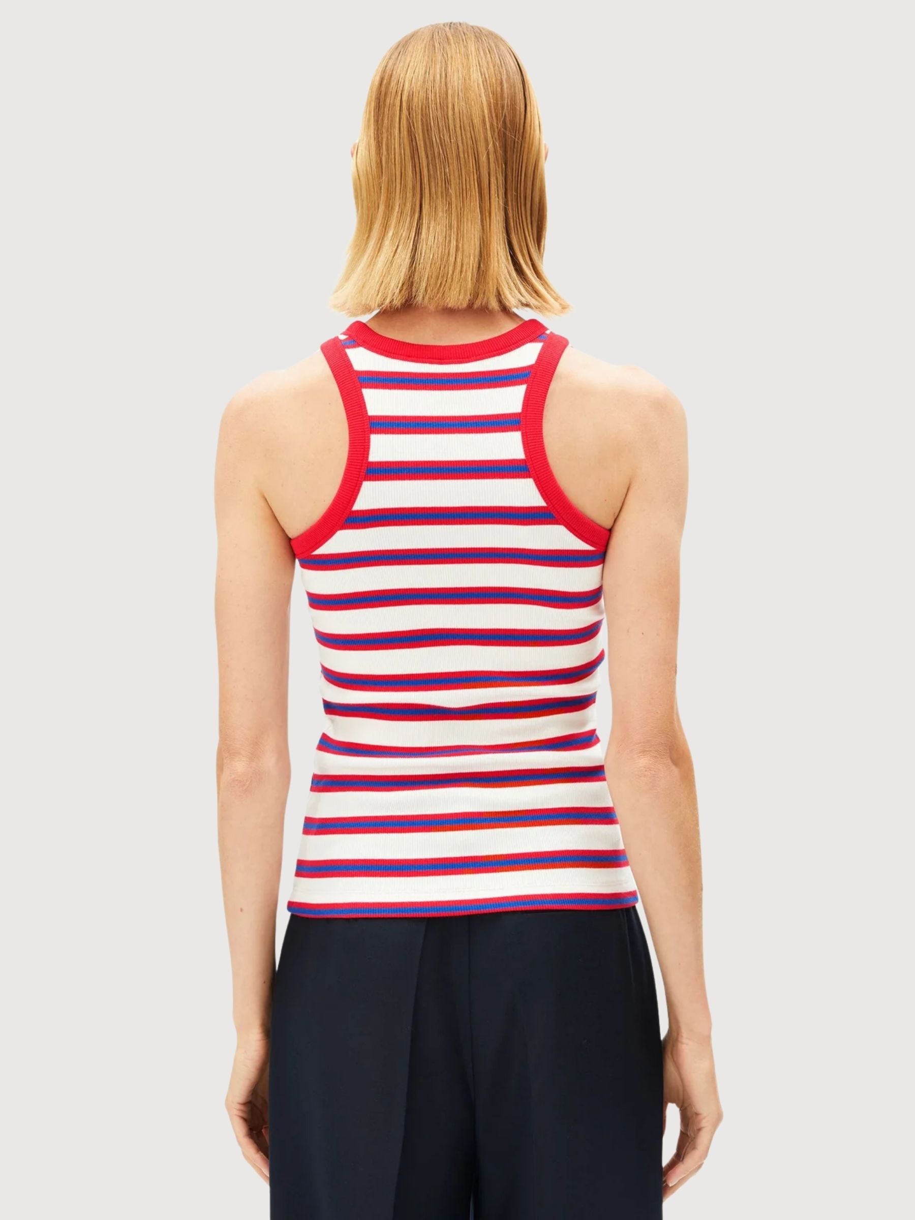 Top Kanitaa Stripes Red Dynamo | Armedangels