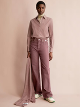 Bluse Louilaa Gestreift Dunkelrot | Armedangels