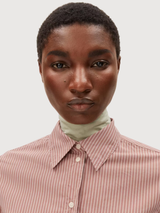 Bluse Louilaa Gestreift Dunkelrot | Armedangels