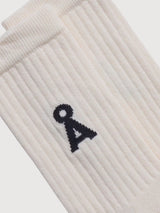 Socken Saamus Bold Oatmilk-Black | Armedangels