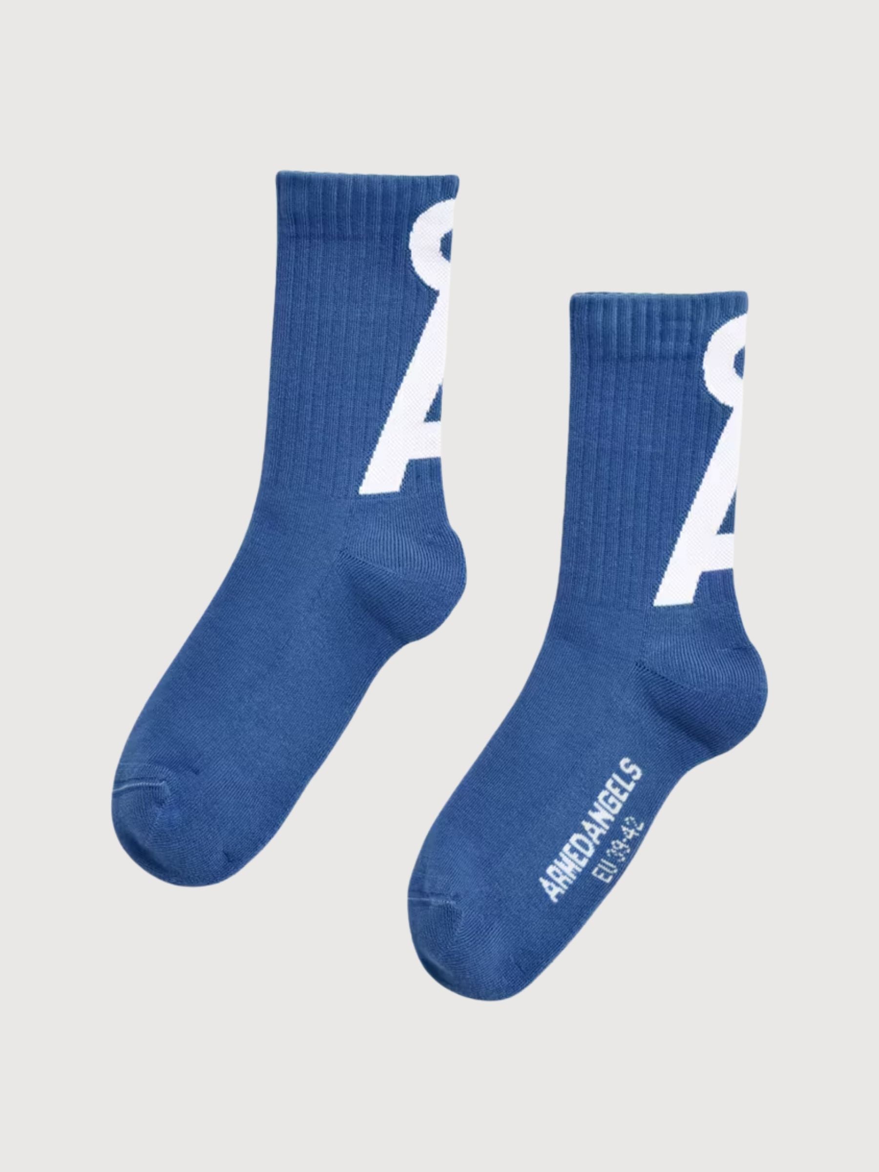 Socken Saamus Short Blau Unisex | Armedangels