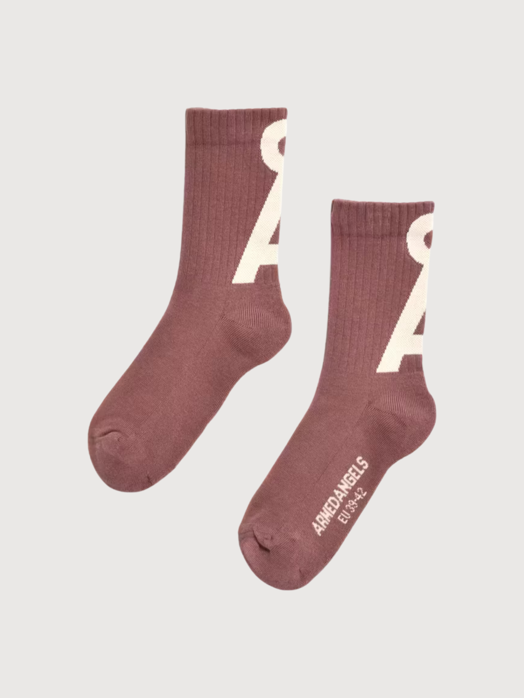 Socks Saamus Short Dark Pink Unisex | Armedangels
