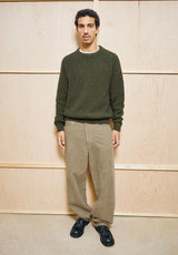 Kiaano Tweed Knit Sweater Dark Earth Tweed | ARMEDANGELS