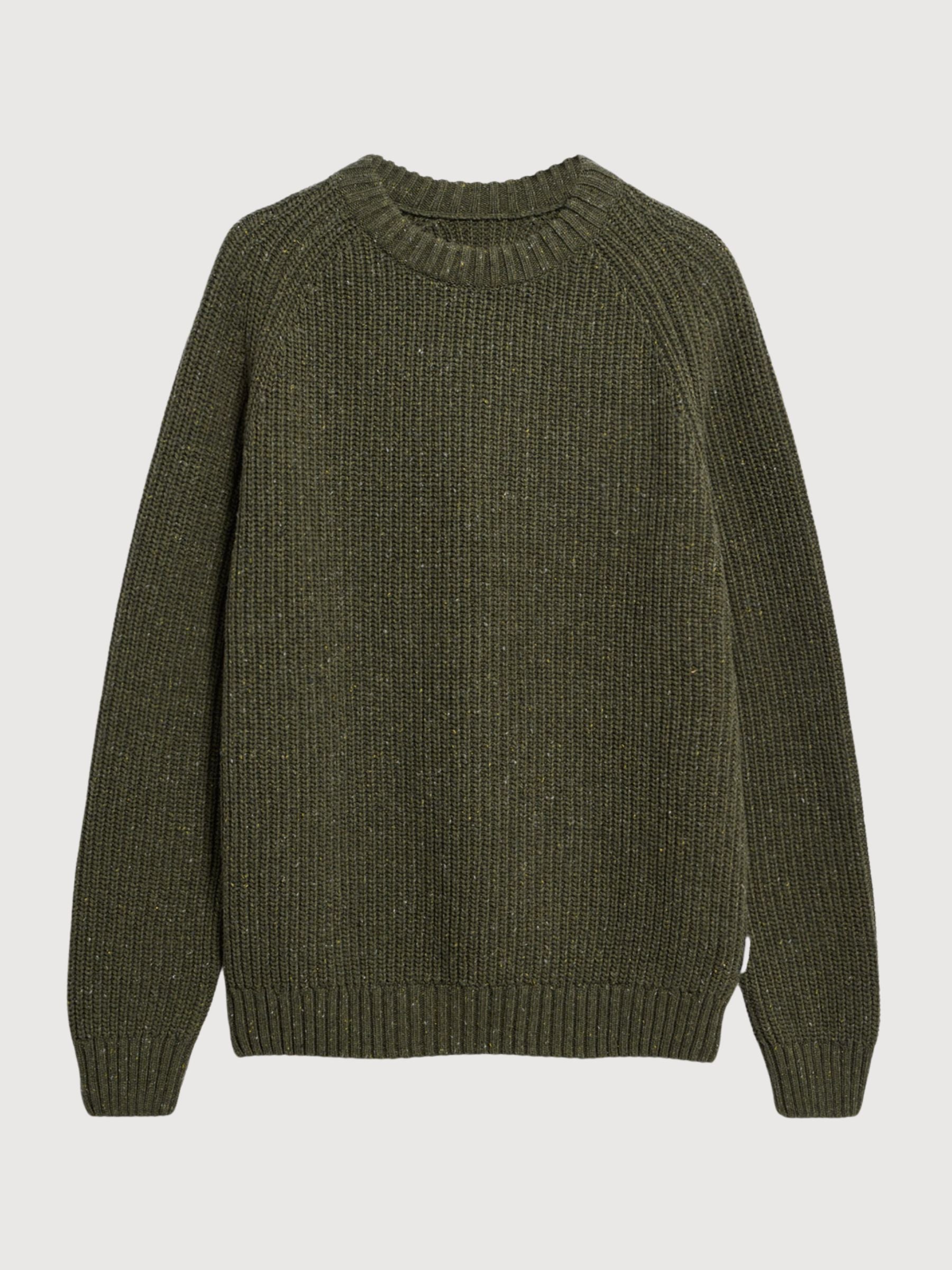 Kiaano Tweed Knit Sweater Dark Earth Tweed | ARMEDANGELS