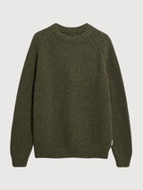 Kiaano Tweed Knit Sweater Dark Earth Tweed | ARMEDANGELS