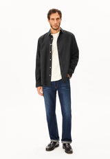Araamo Flannel Shirt Anthrazit Melange | ARMEDANGELS