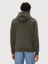 Hoodie Waarlo Dark Green Man Cotton | Armedangels