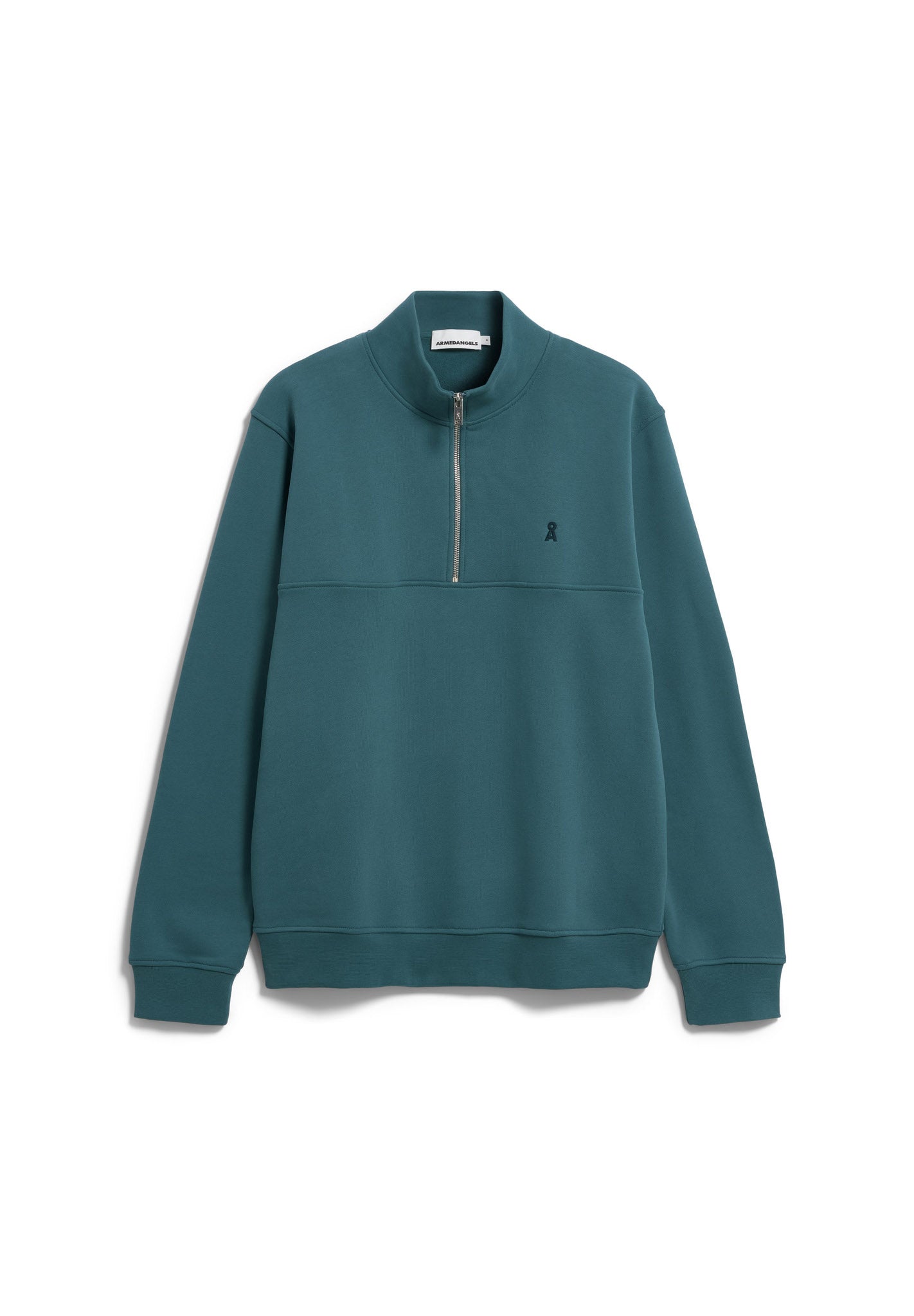 Waarlo Fleece Troyer Petrol Velvet | ARMEDANGELS