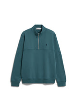 Waarlo Fleece Troyer Petrol Velvet | ARMEDANGELS