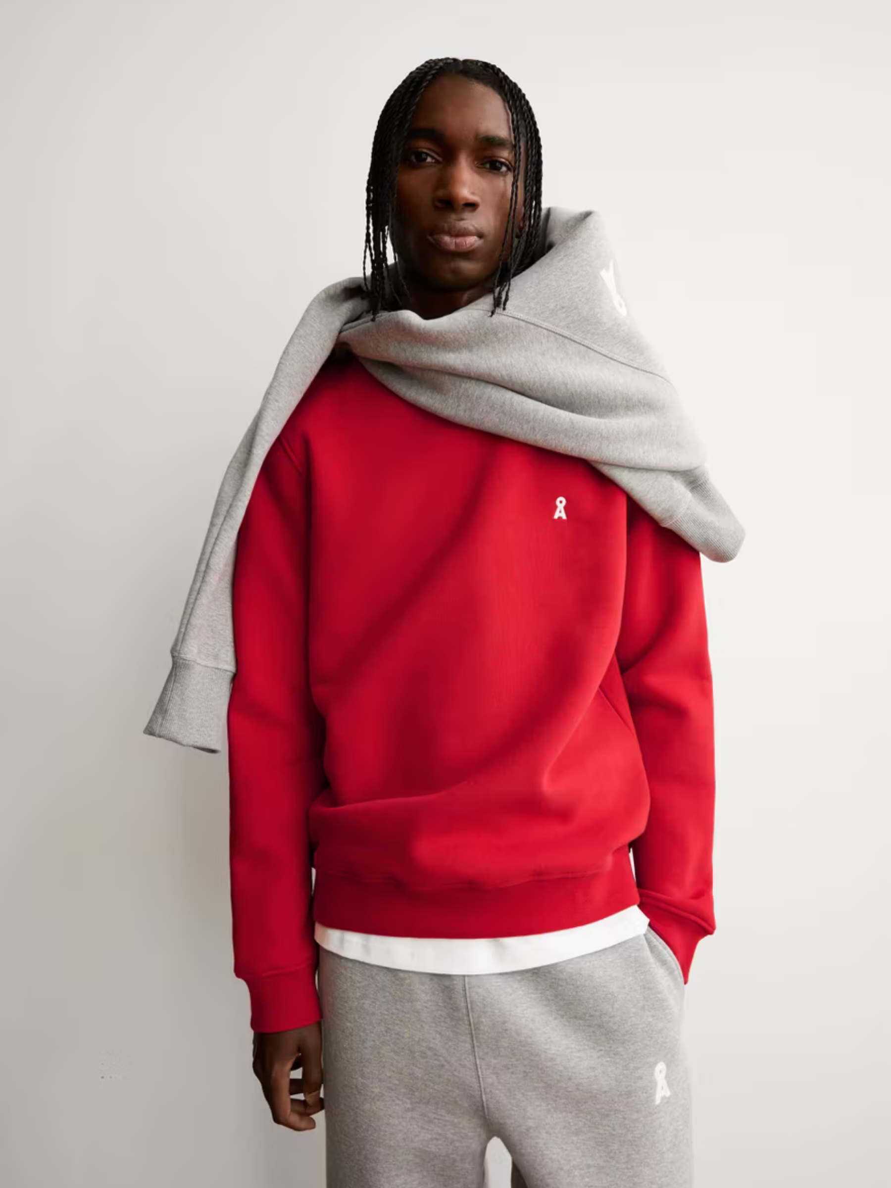 Felpa Baaro Rossa Uomo Cotone | Armedangels