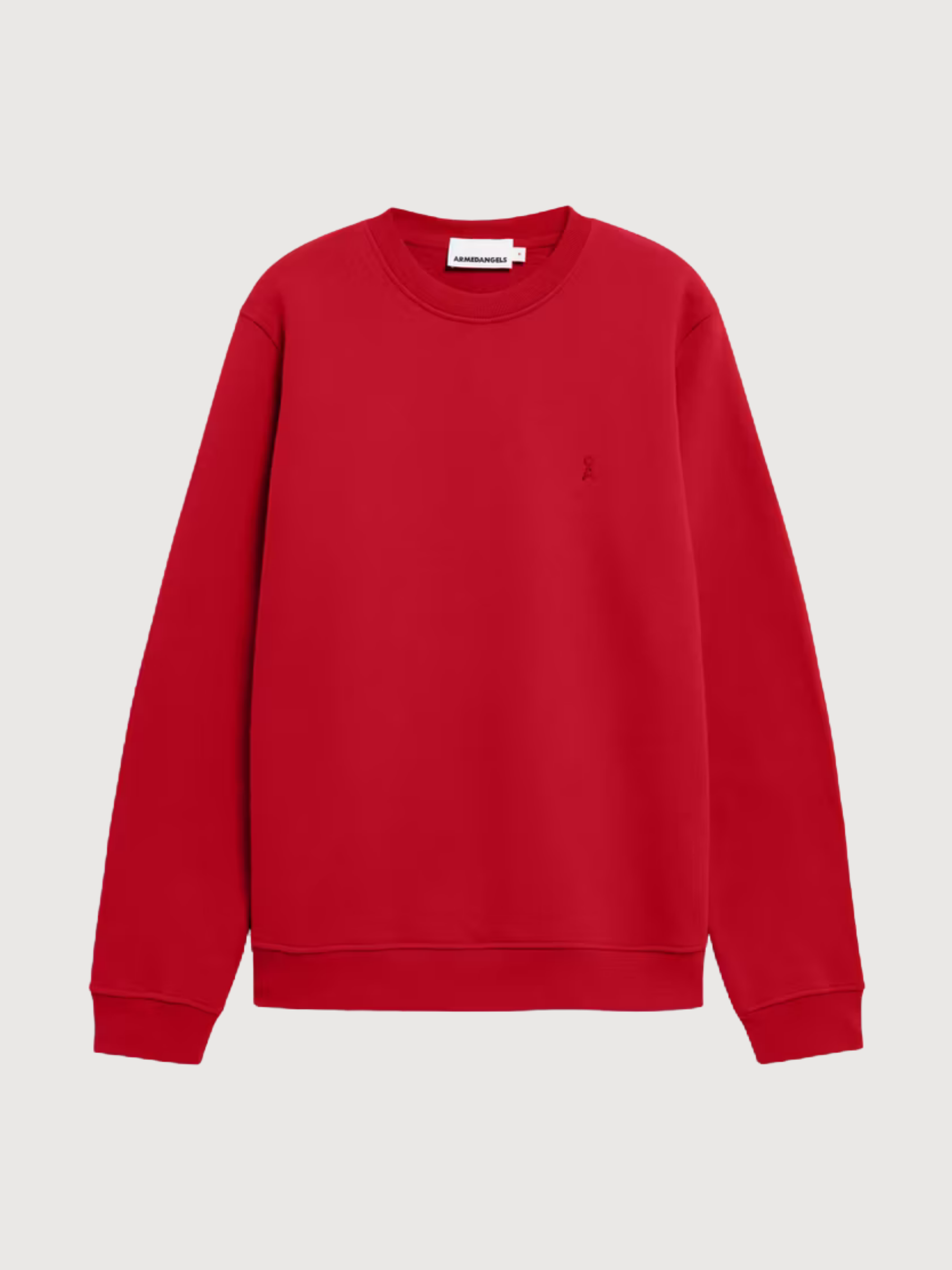 Felpa Baaro Rossa Uomo Cotone | Armedangels