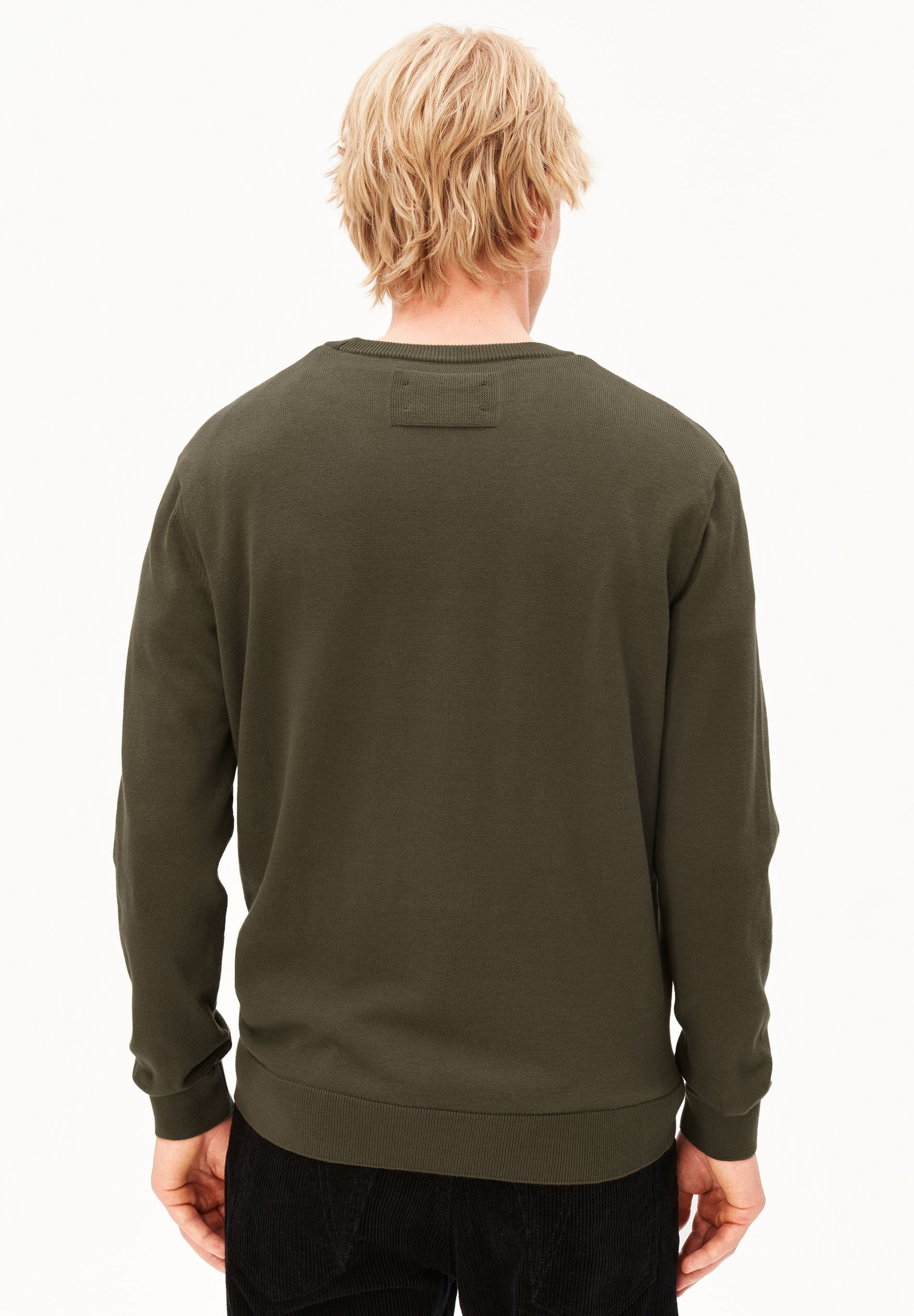 Loukaa Knit Sweater Dark Earth | ARMEDANGELS