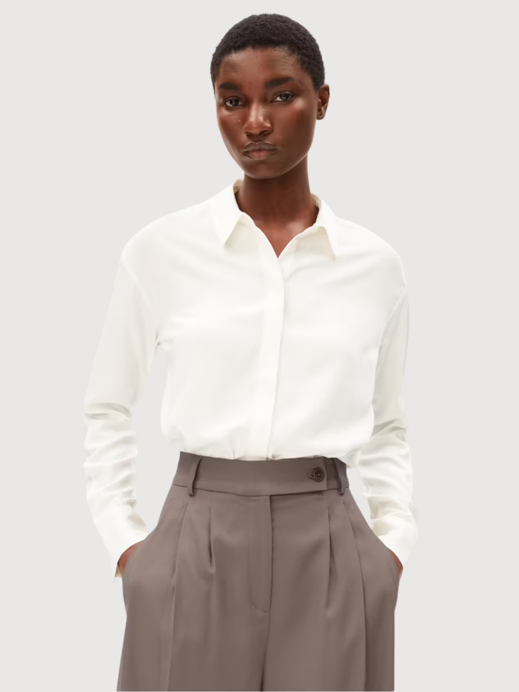 Blouse Larisaana White Woman Viscose | Armedangels