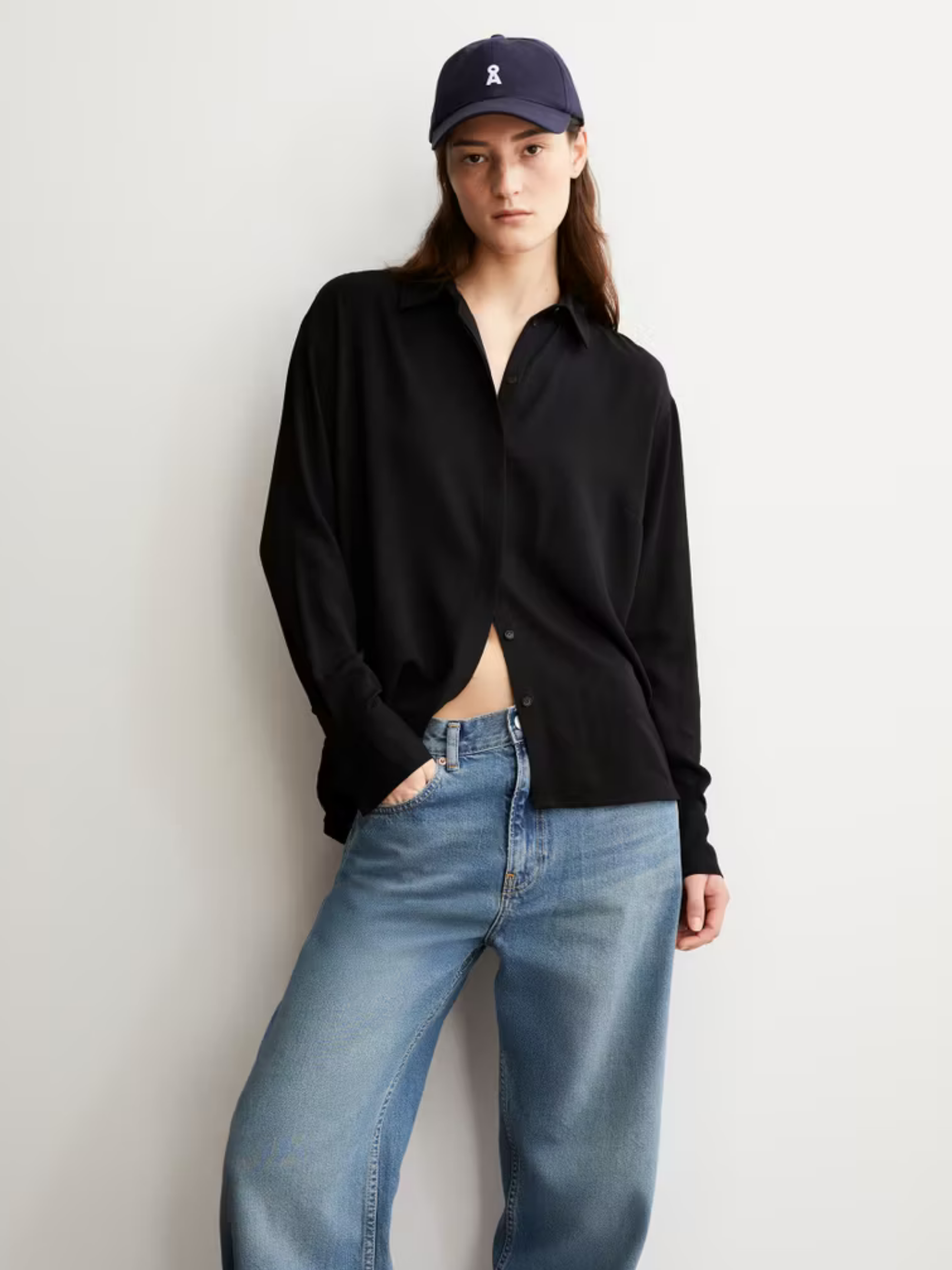 Bluse Larisaana Schwarze Frau Viskose | Armedangels