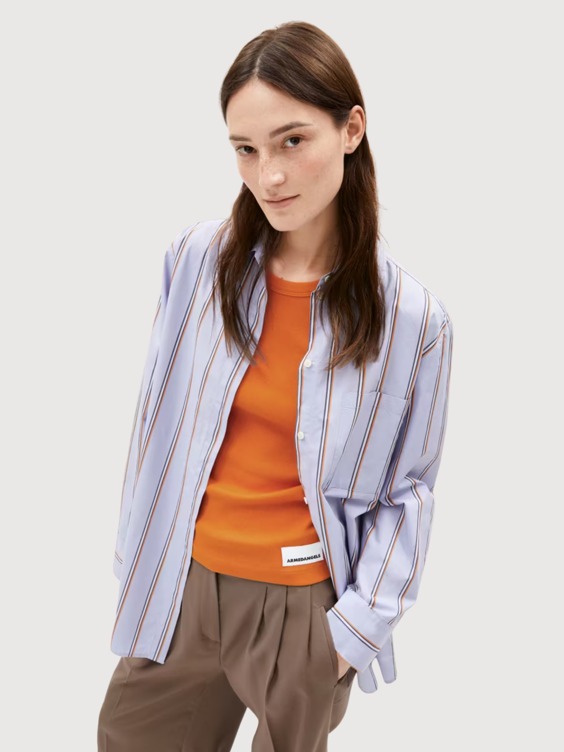 Blouse Haliaa Stripes Blue Woman | Armedangels