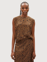 Blouse Neraali Leopaa Brown Woman | Armedangels