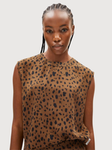 Blouse Neraali Leopaa Brown Woman | Armedangels