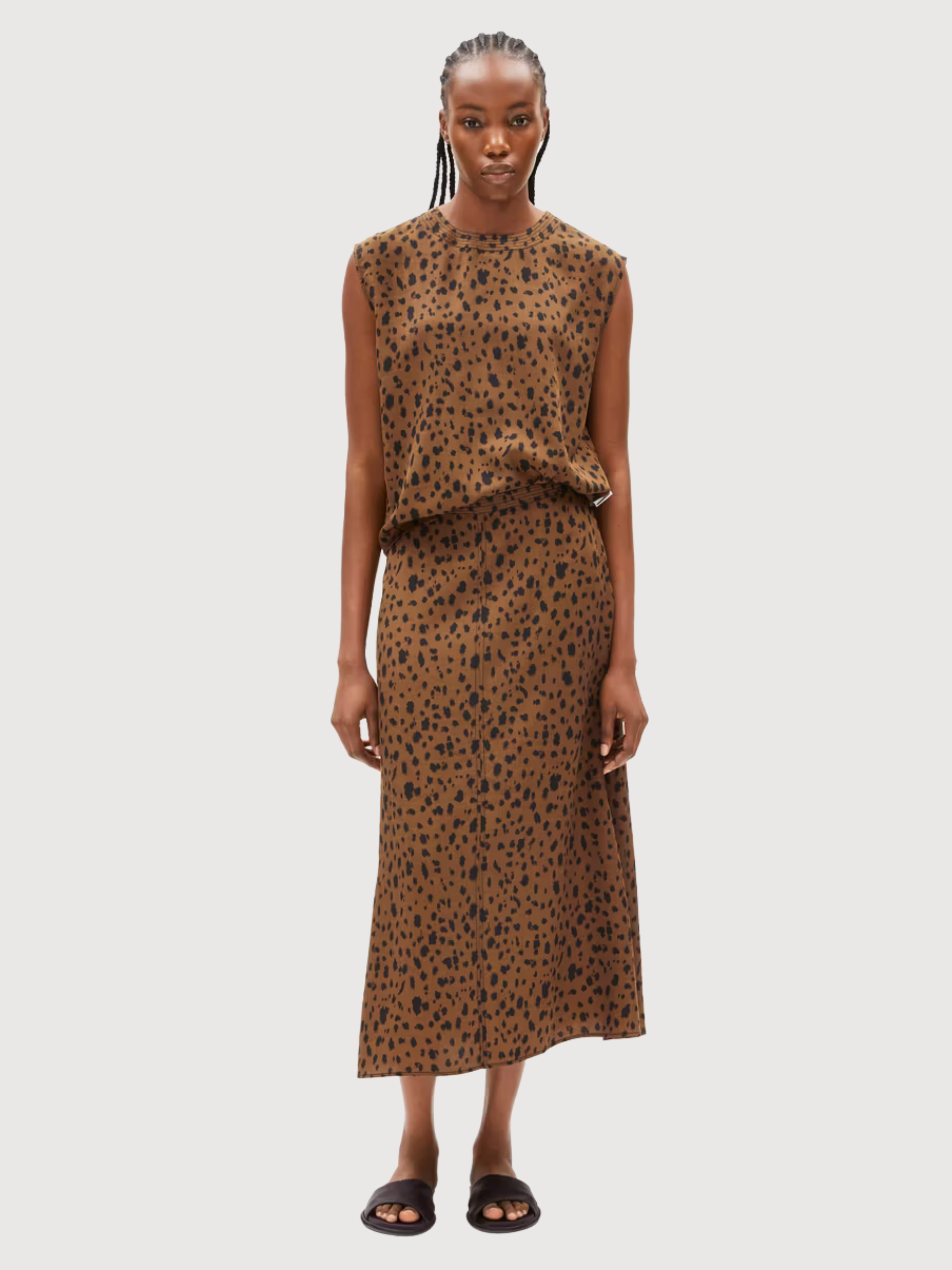 Blusa Neraali Leopaa Marrone Donna | Armedangels