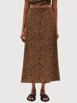 Skirt Wolaaria Leopaa Brown Woman | Armedangels