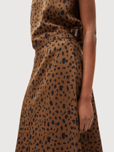 Skirt Wolaaria Leopaa Brown Woman | Armedangels