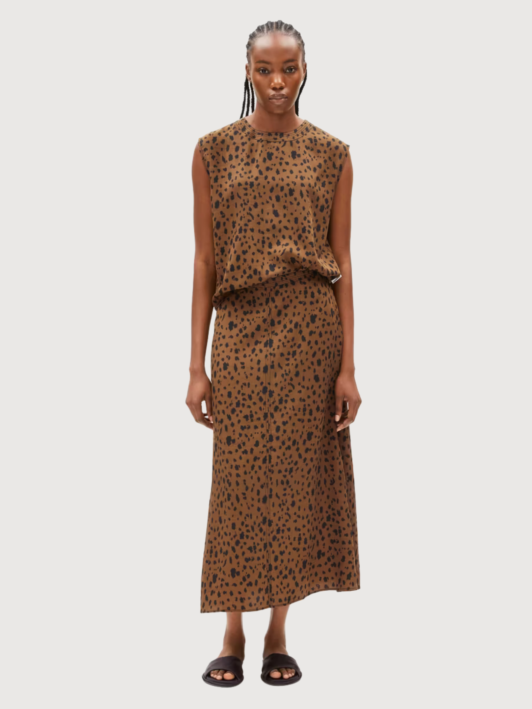 Gonna Wolaaria Leopaa Marrone Donna | Armedangels