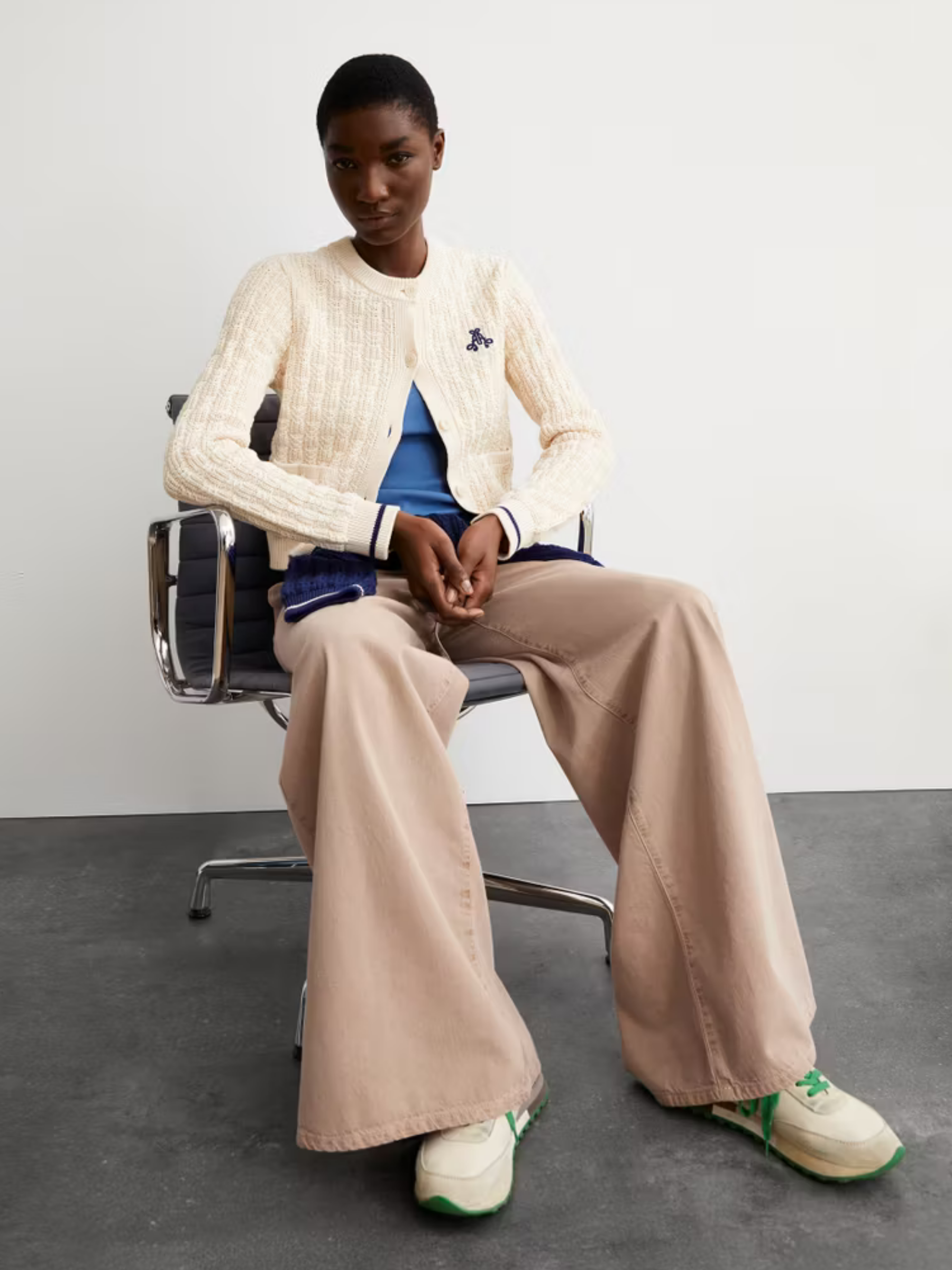 Juliaanas Cardigan Oatmilk Organic Cotton | Armedangels