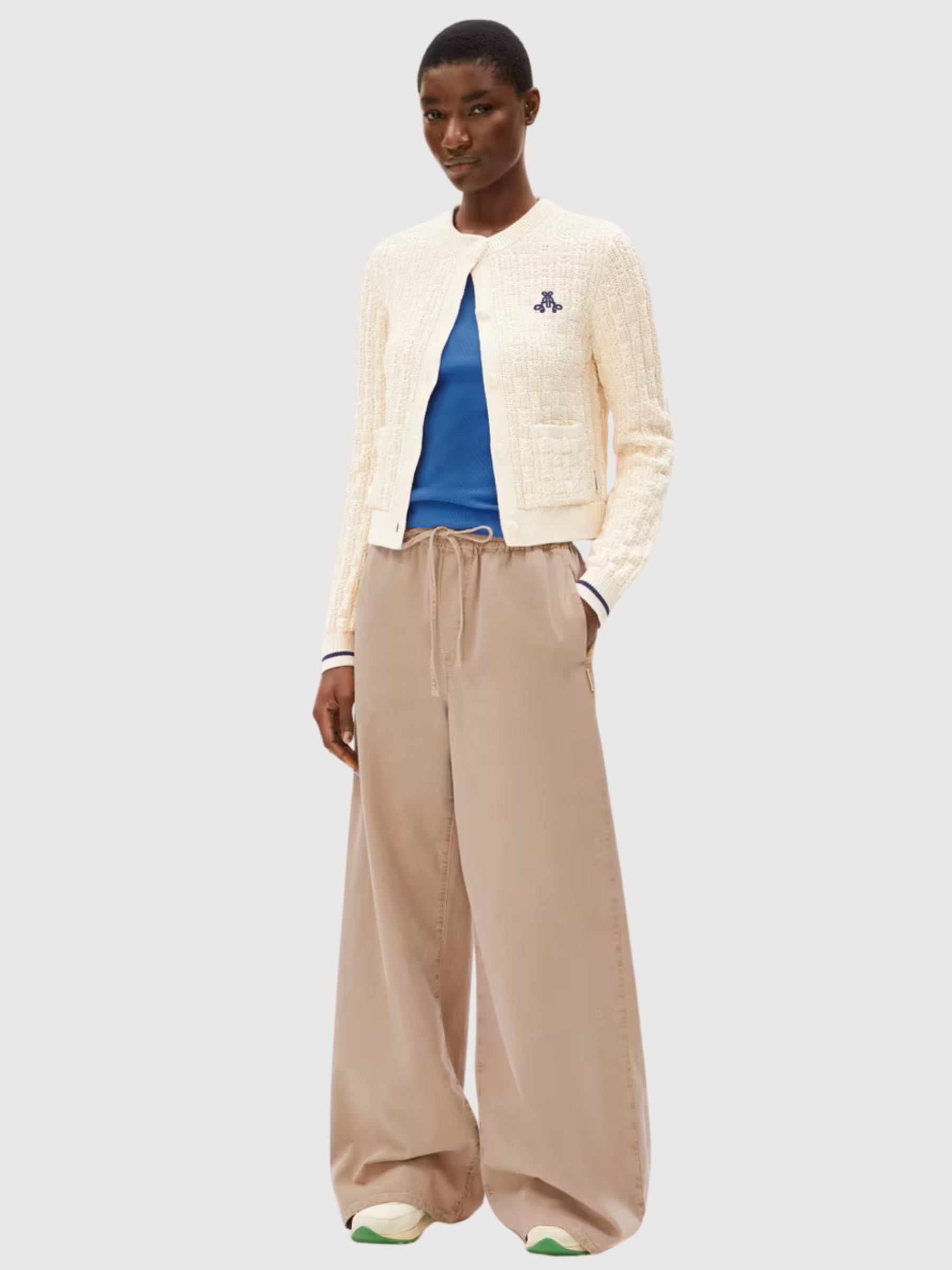 Juliaanas Cardigan Oatmilk Organic Cotton | Armedangels