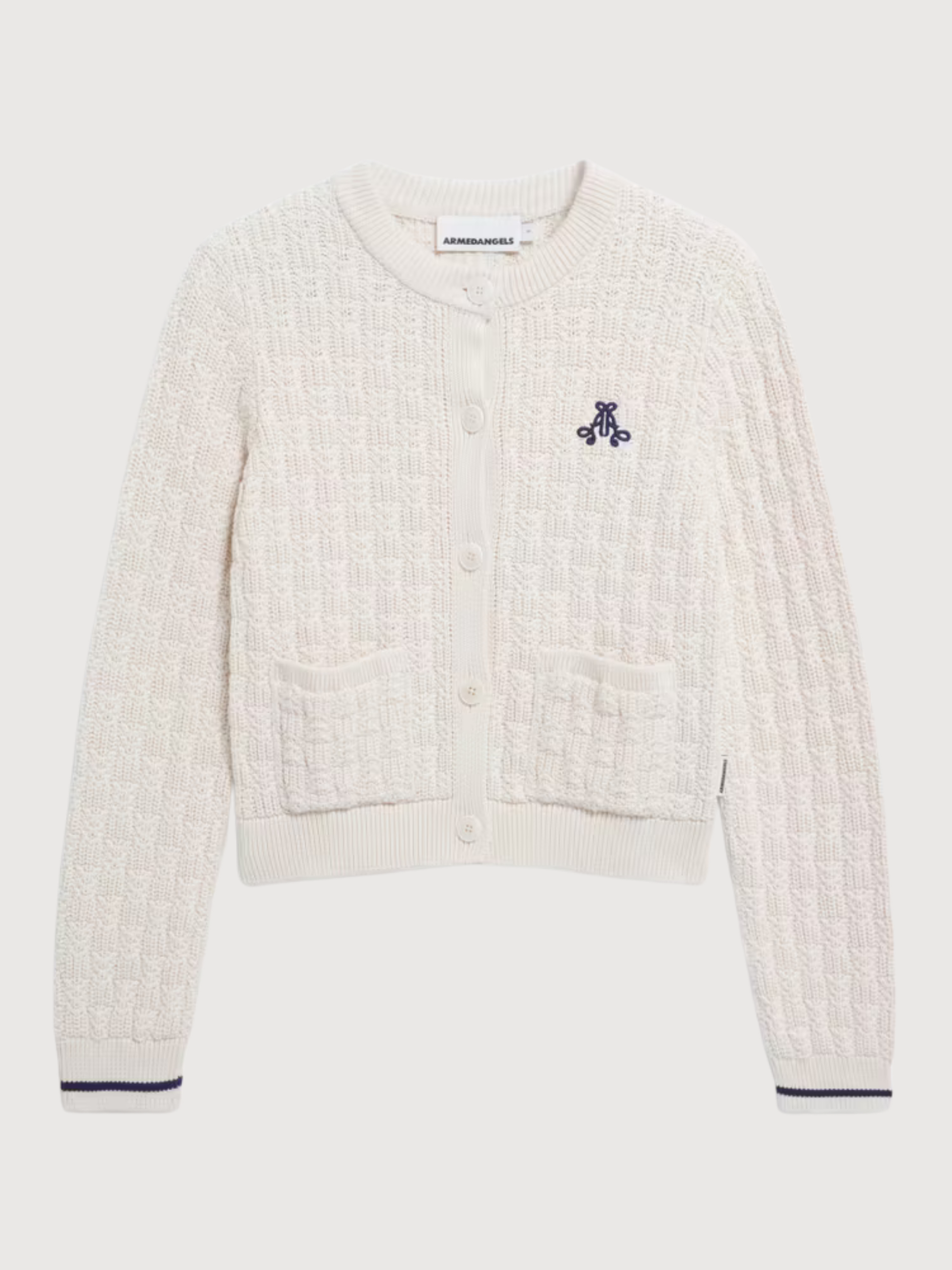 Juliaanas Cardigan Oatmilk Organic Cotton | Armedangels