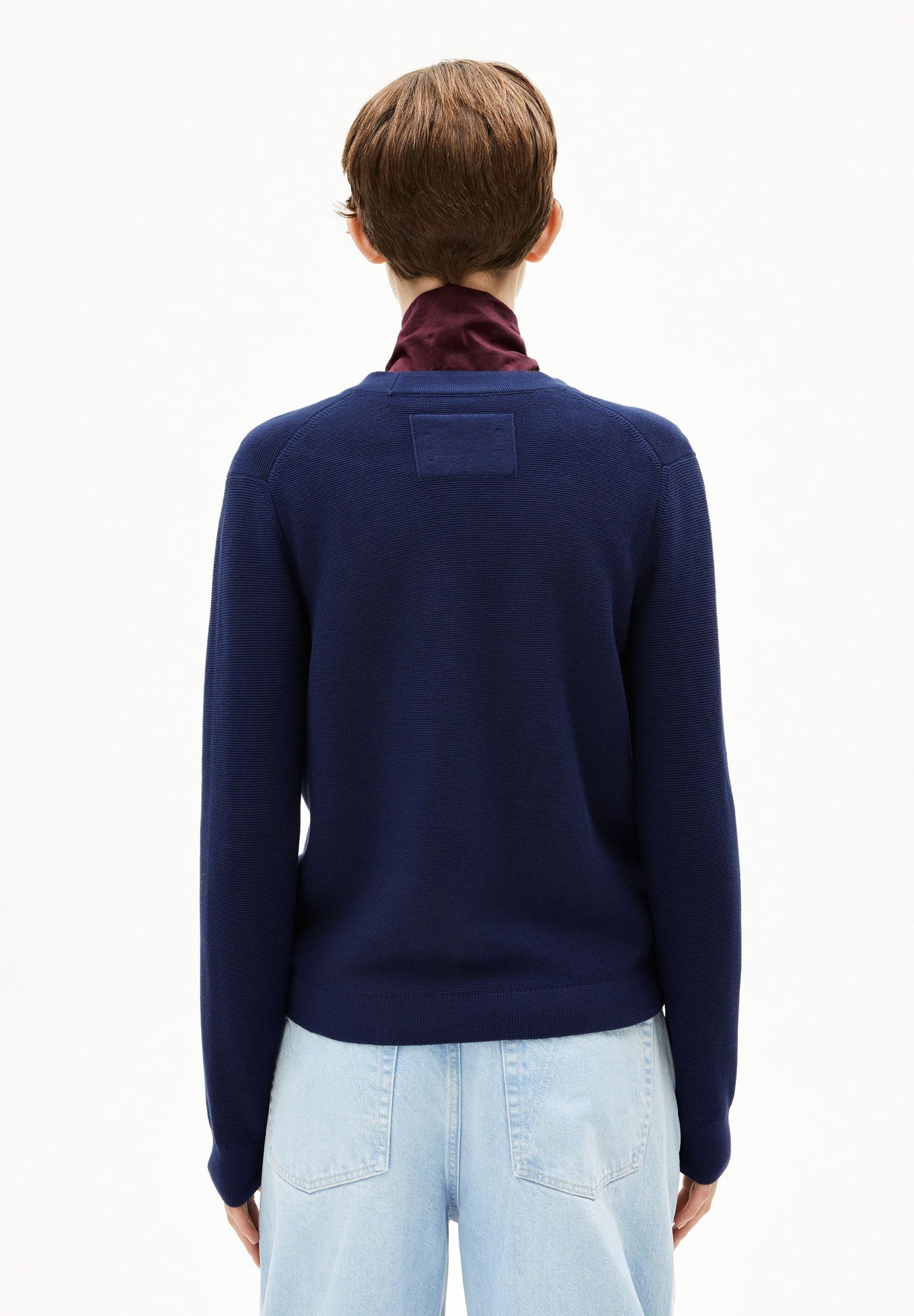 Menaal Links Links Blu Navy Tinteggiato | ARMEDANGELS