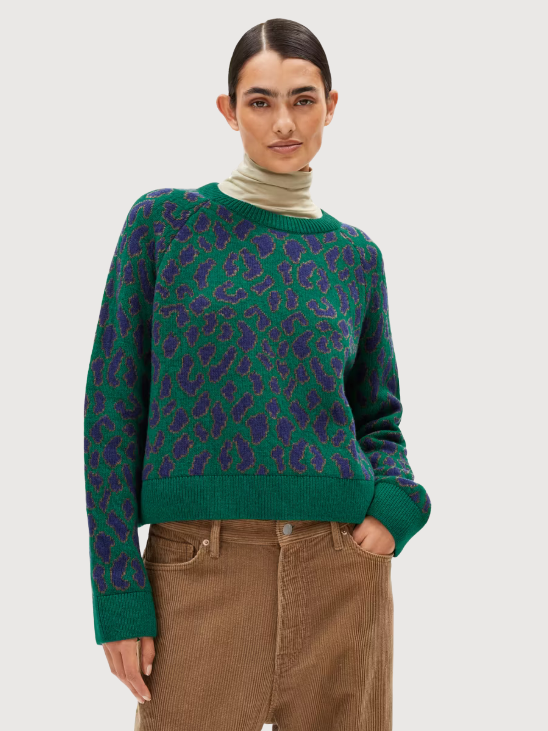 Pullover Diliriaa Donna Verde Lana | Armedangels