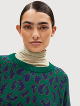 Pullover Diliriaa Grüne Frau Wolle | Armedangels