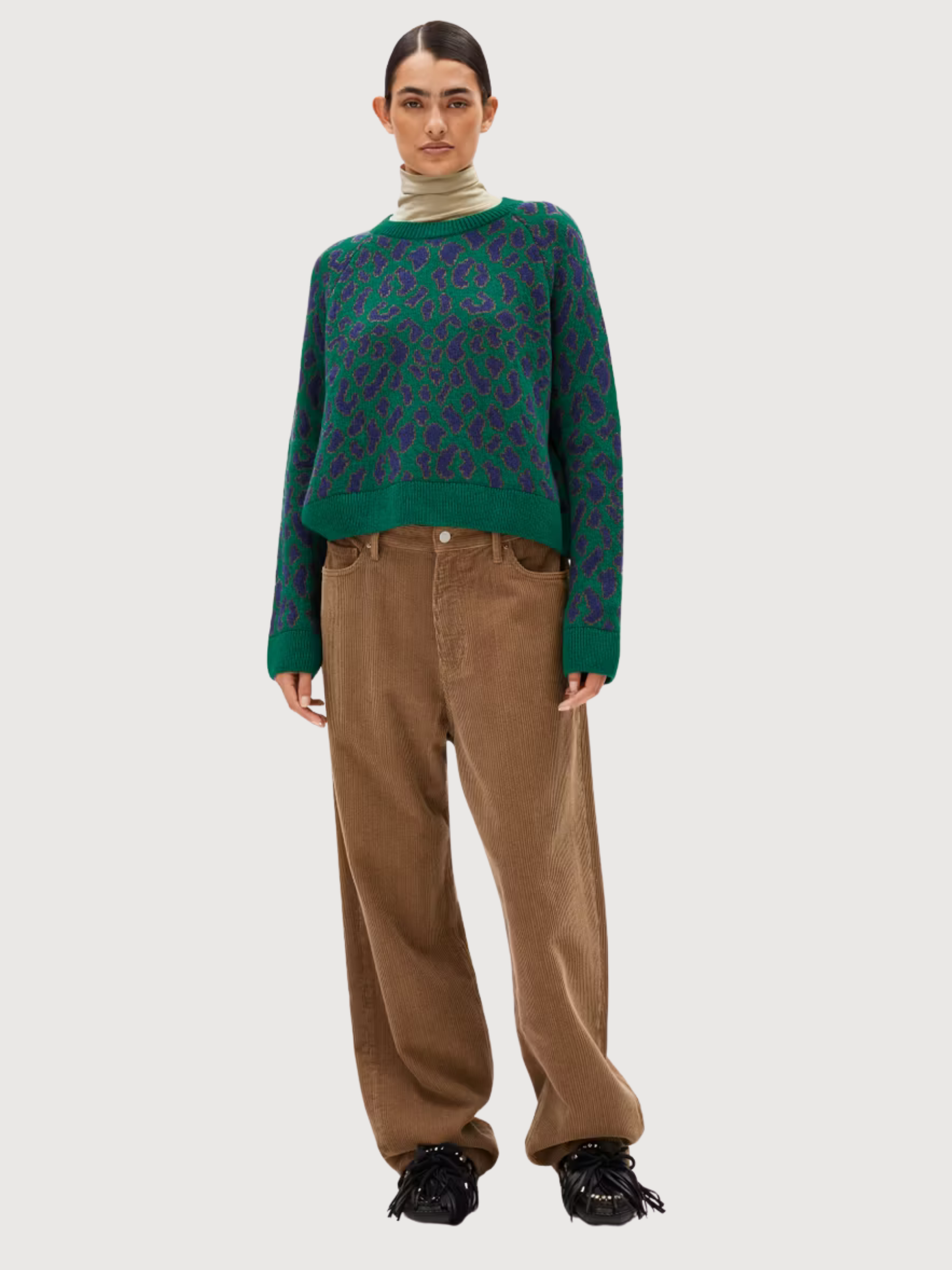 Pullover Diliriaa Donna Verde Lana | Armedangels