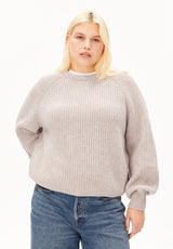Rib Knit Sweater Honey Melange | ARMEDANGELS