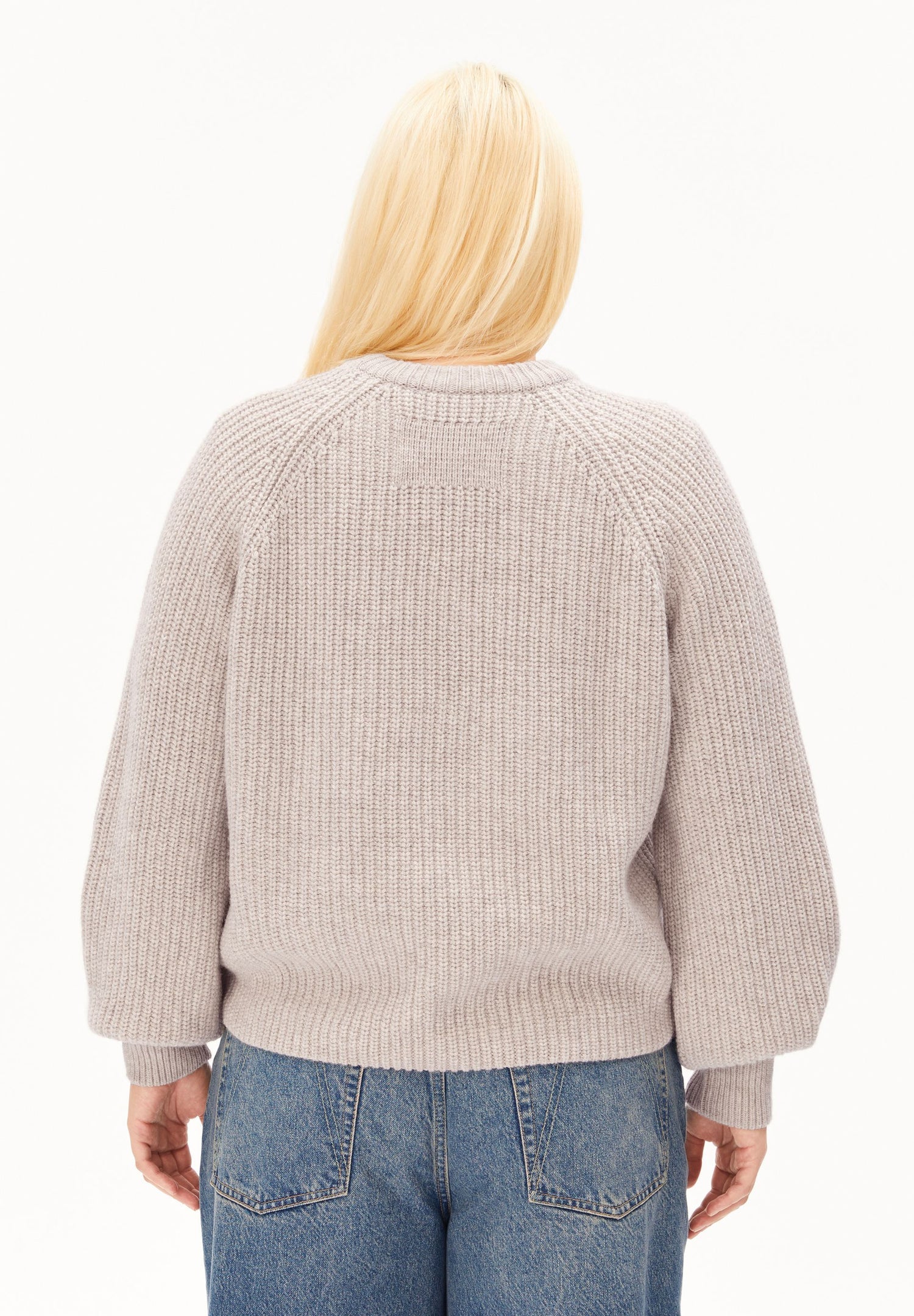 Rib Knit Sweater Honey Melange | ARMEDANGELS