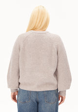 Rib Knit Sweater Honey Melange | ARMEDANGELS