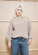 Rib Knit Sweater Honey Melange | ARMEDANGELS