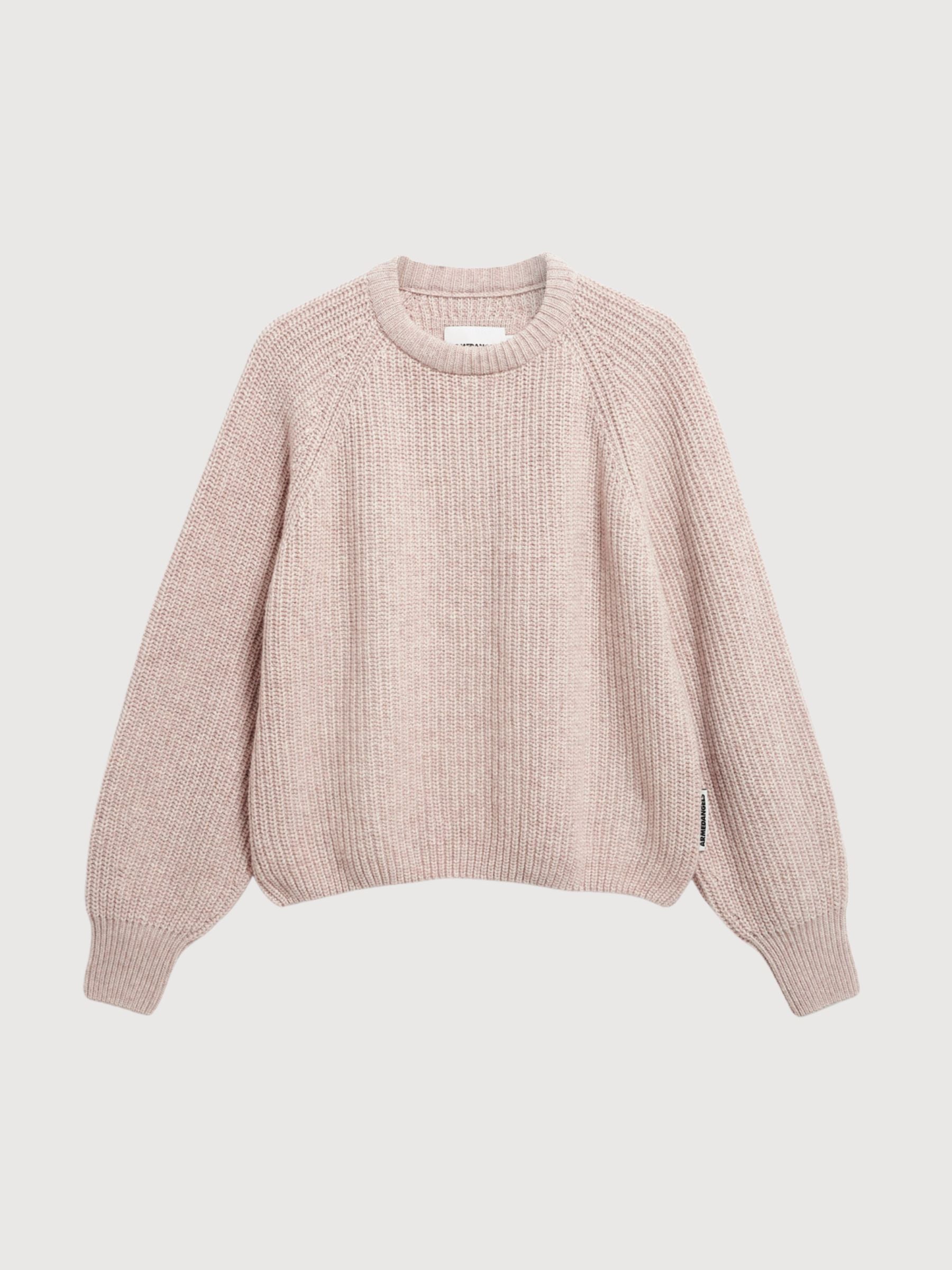 Rib Knit Sweater Honey Melange | ARMEDANGELS