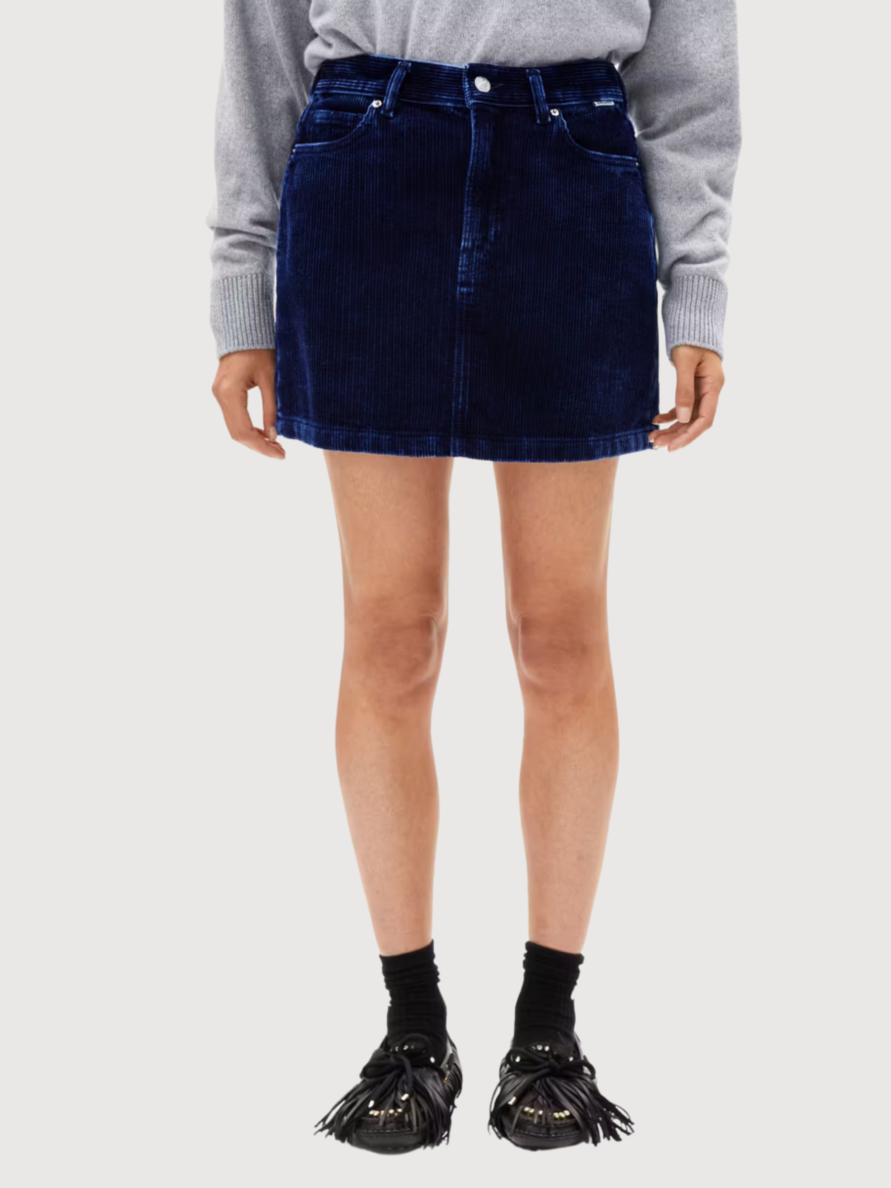 Jeansrock Accumeri dunkelblaue Baumwolle | ARMEDANGELS