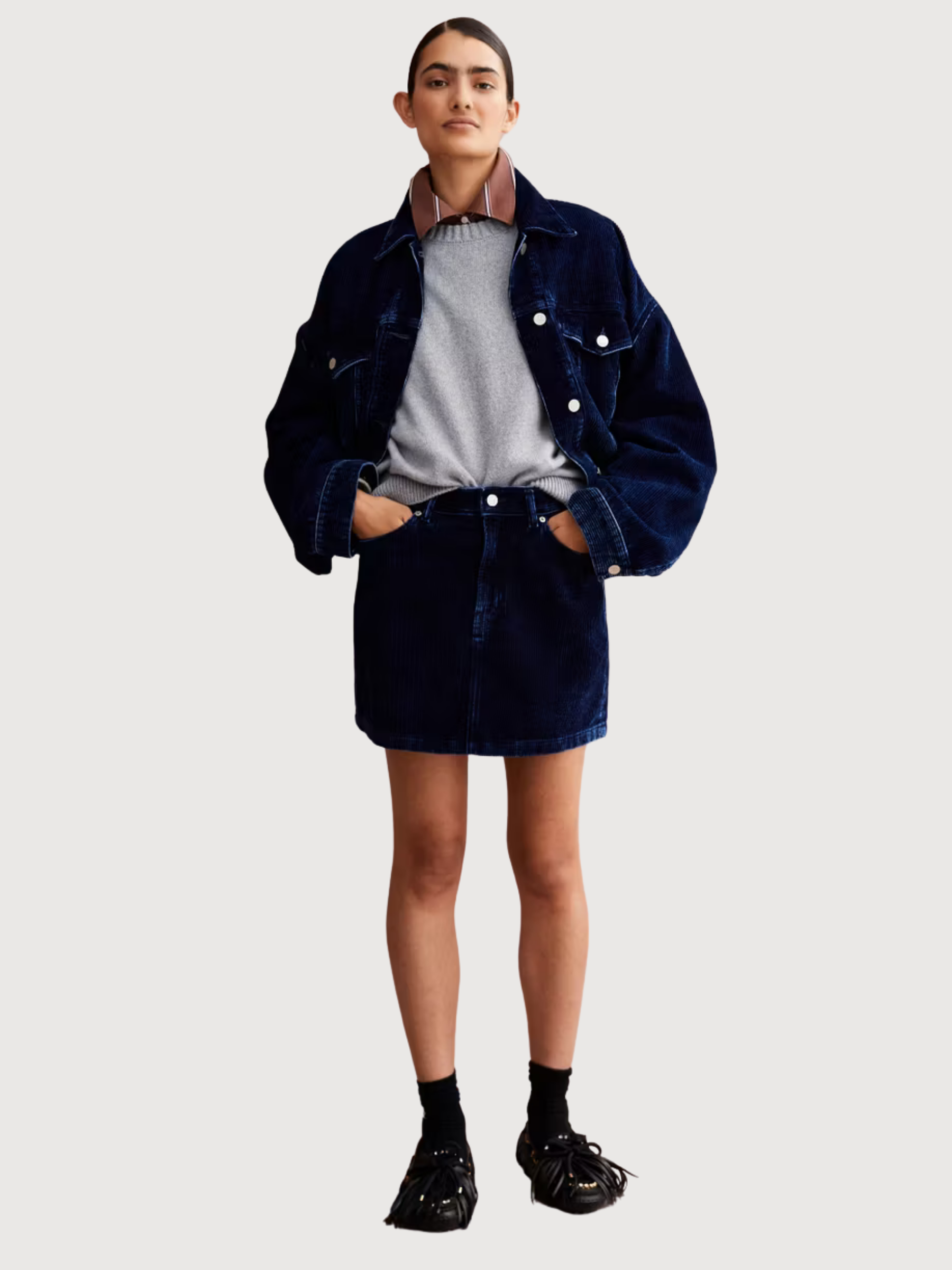 Jeansrock Accumeri dunkelblaue Baumwolle | ARMEDANGELS