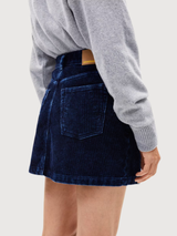 Denim skirt accumeri darkblue cotton | ARMEDANGELS