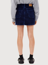 Denim skirt accumeri darkblue cotton | ARMEDANGELS