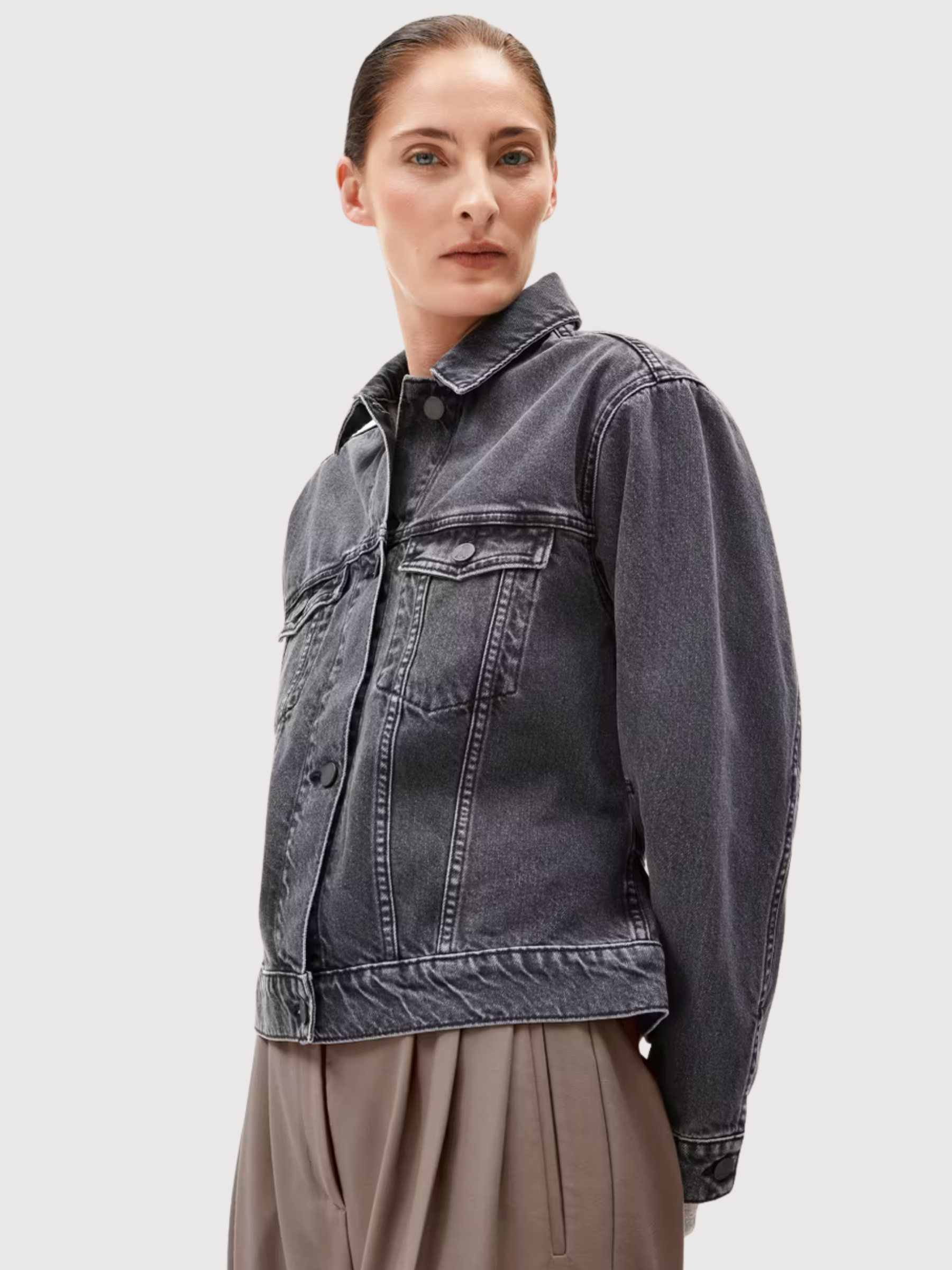 Giacca in denim Taana Grey Woman Cotton | Armedangels