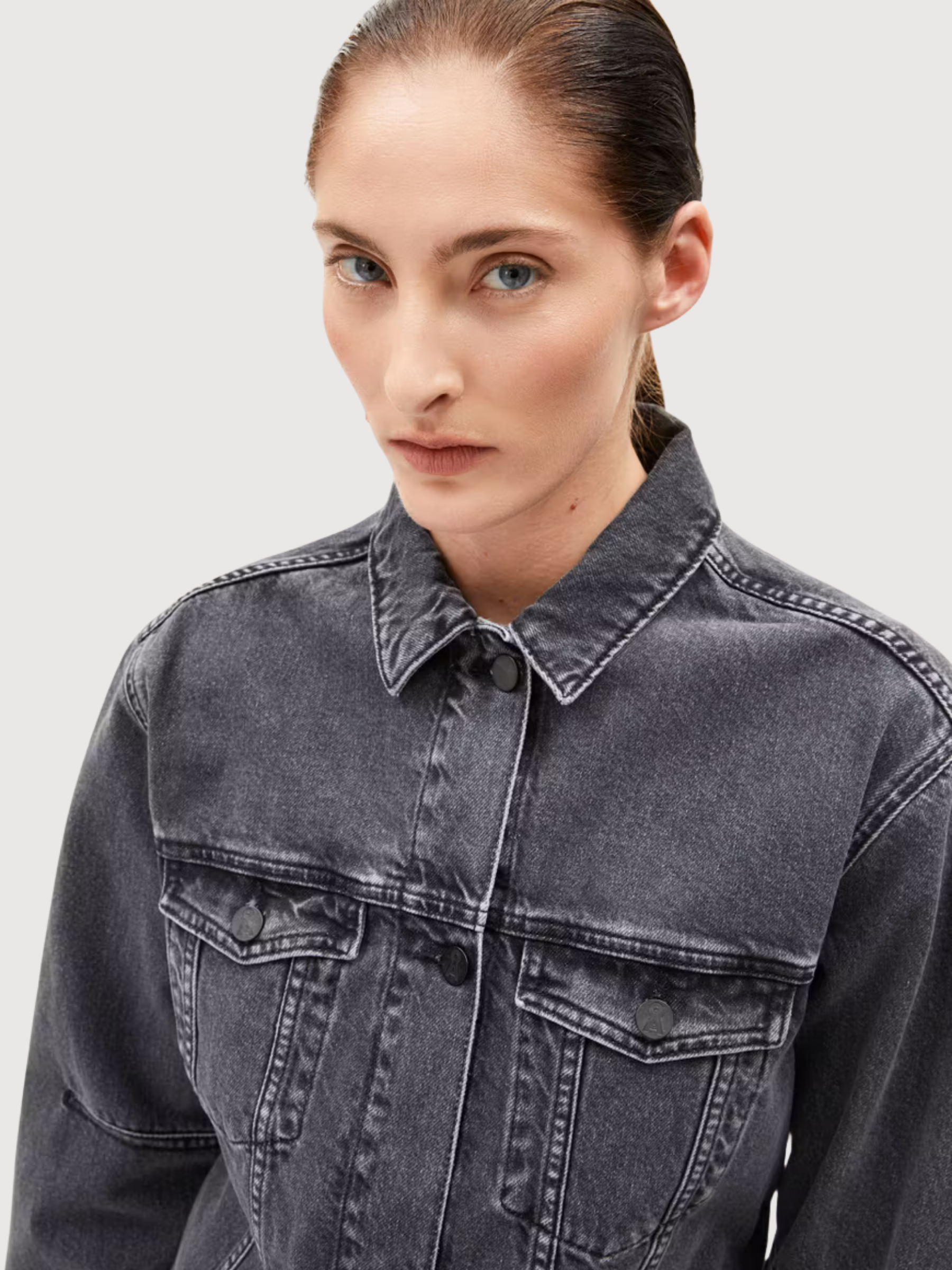 Giacca in denim Taana Grey Woman Cotton | Armedangels